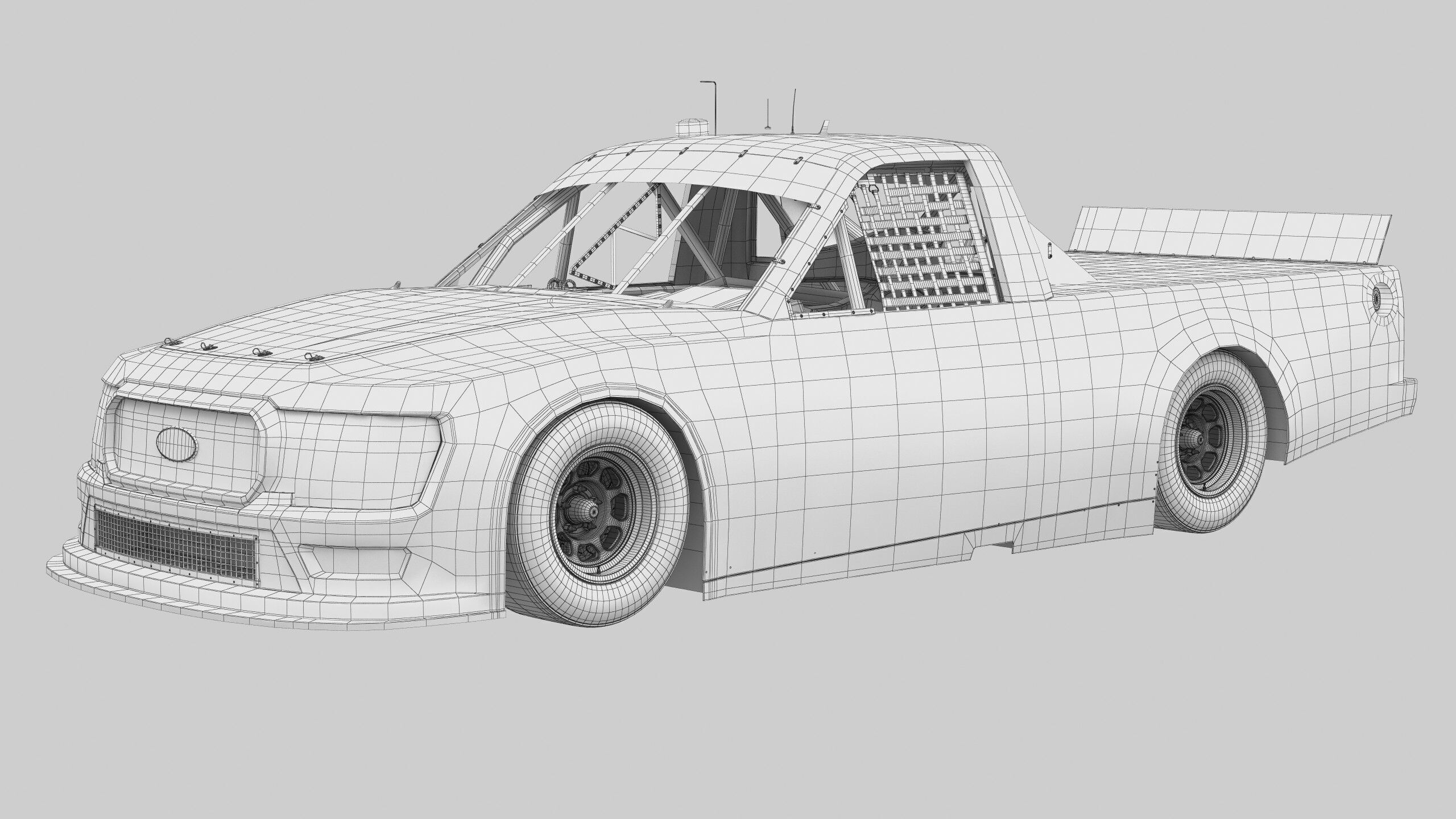 Truck Nascar F-150 2025 Template 3D model_18