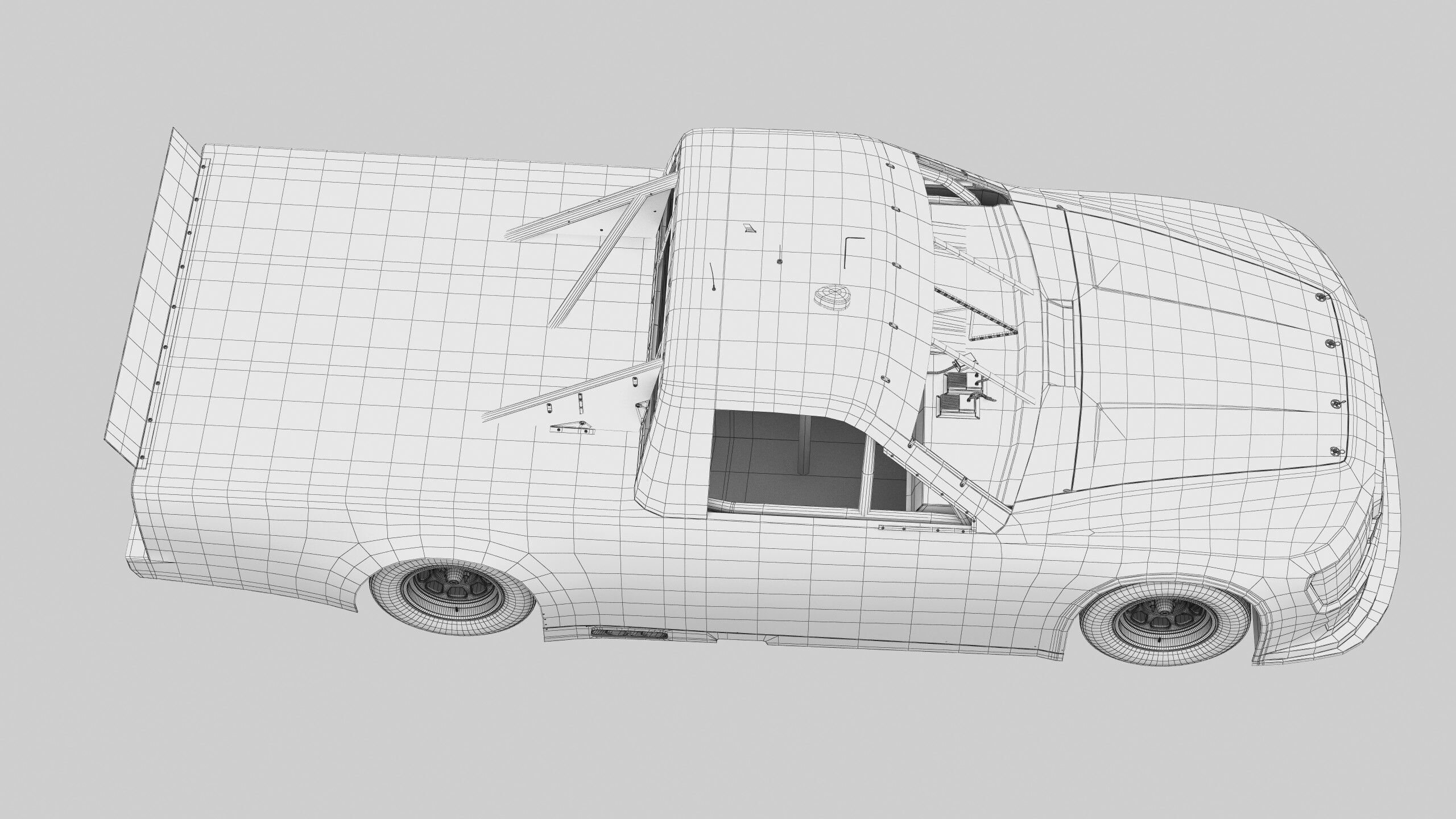 Truck Nascar F-150 2025 Template 3D model_22