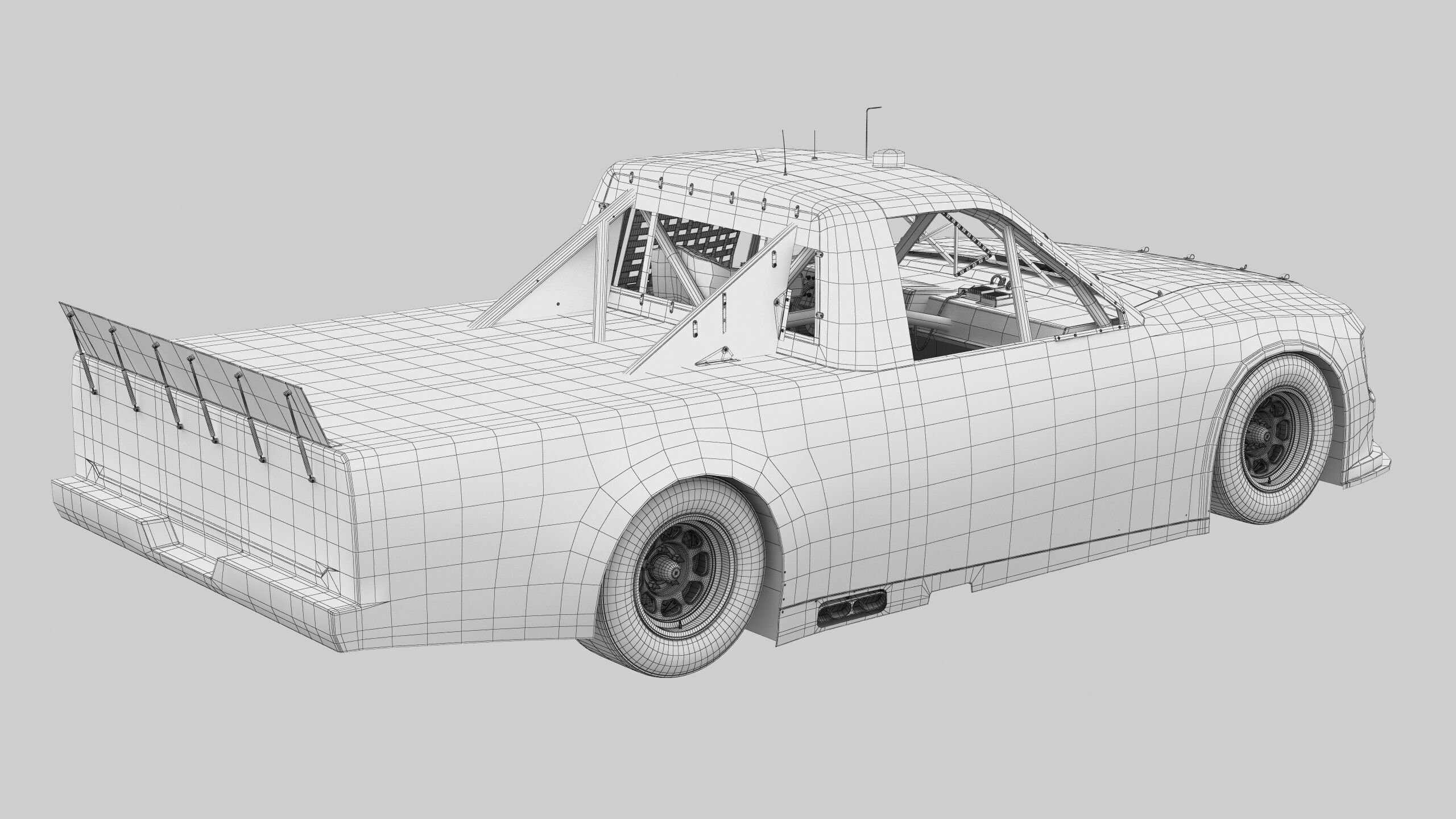 Truck Nascar F-150 2025 Template 3D model_23