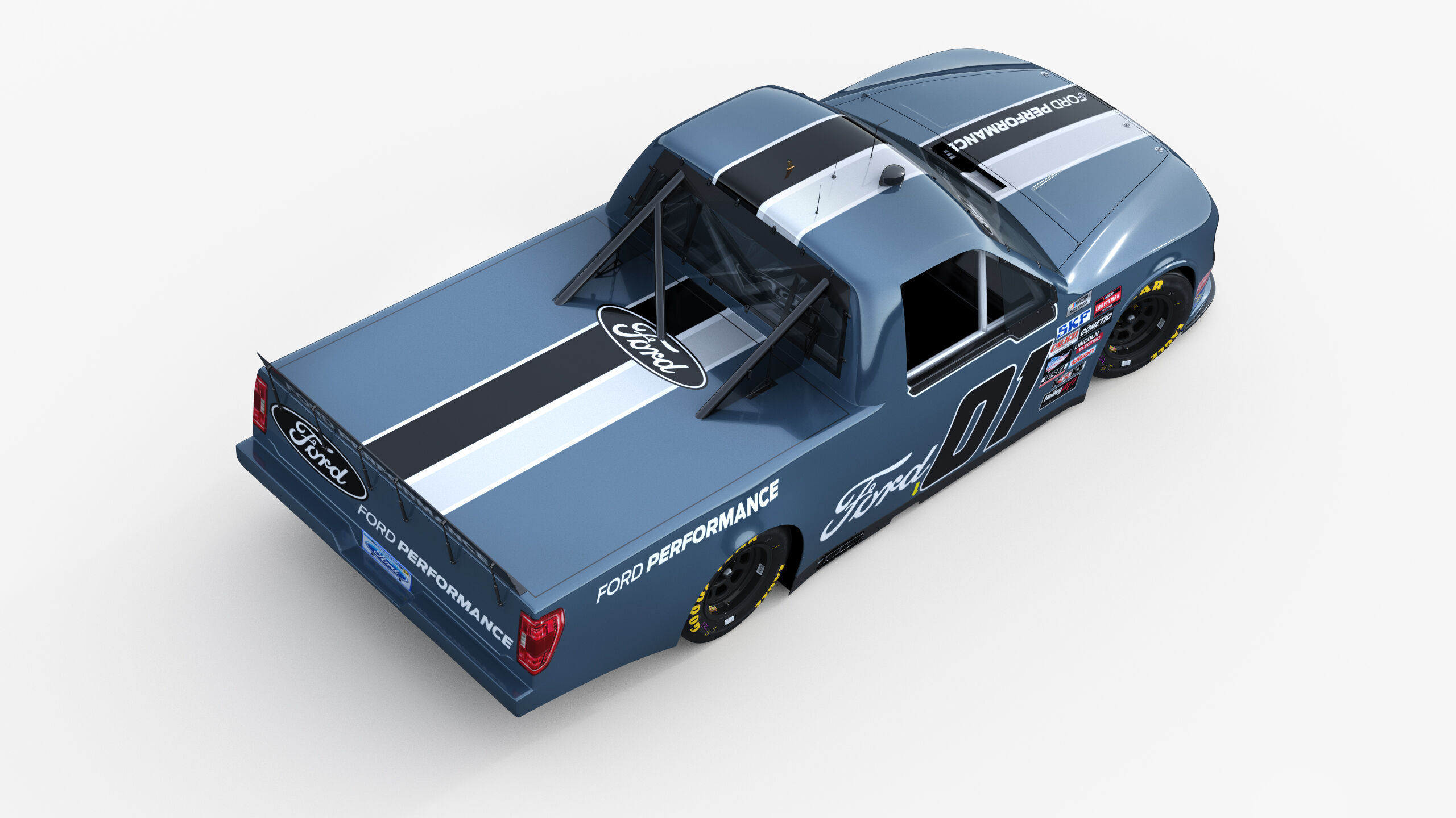 Truck Nascar F-150 2025 Template 3D model_6