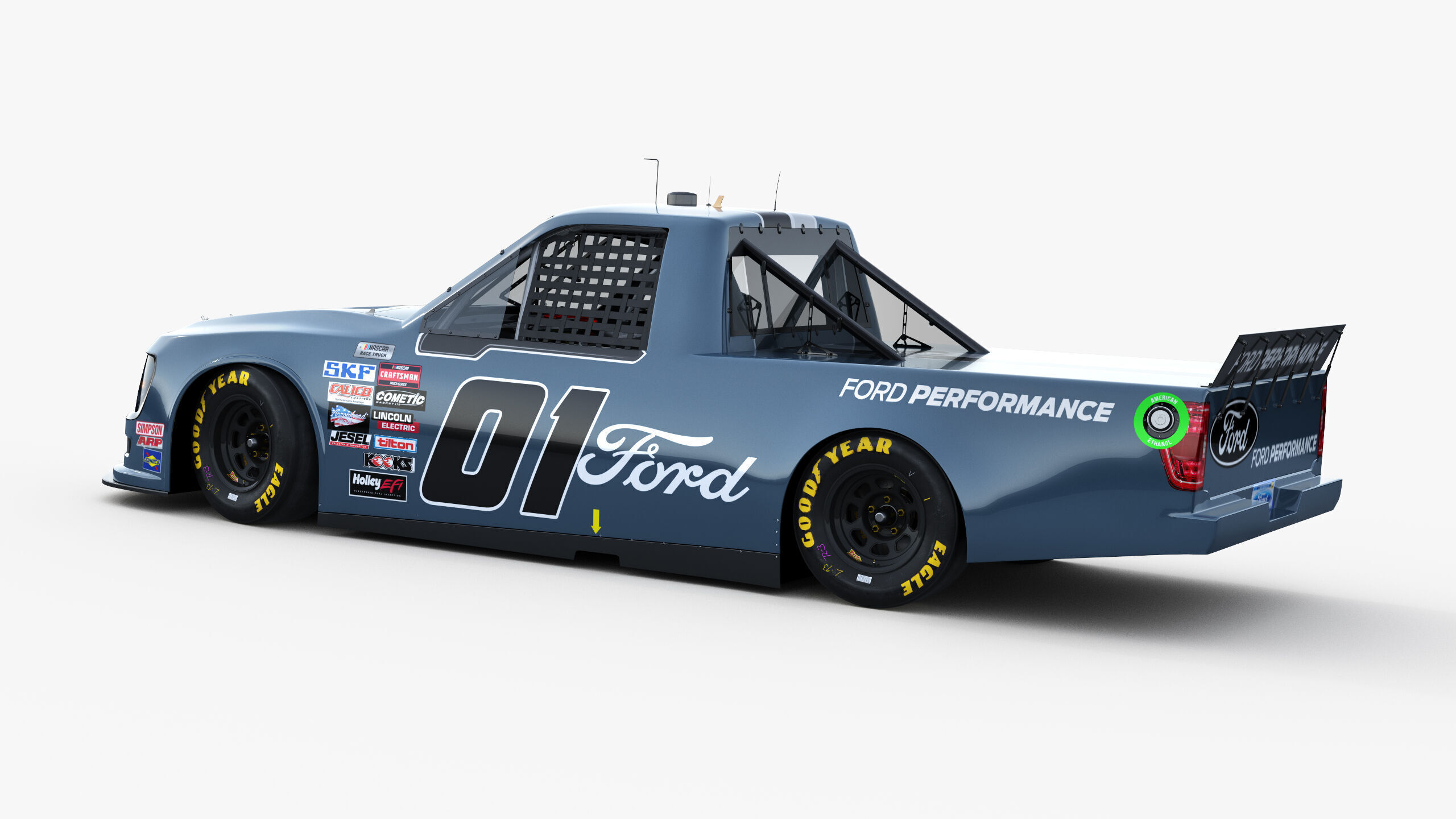 Truck Nascar F-150 2025 Template 3D model_4