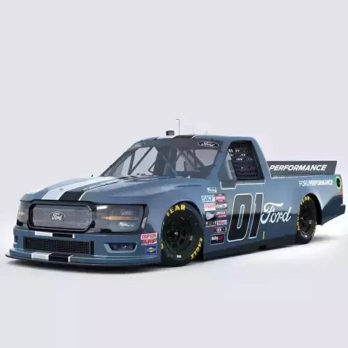 Truck Nascar F-150 2025 Template 3D model Truck Nascar F-150 2025 Template 3D model