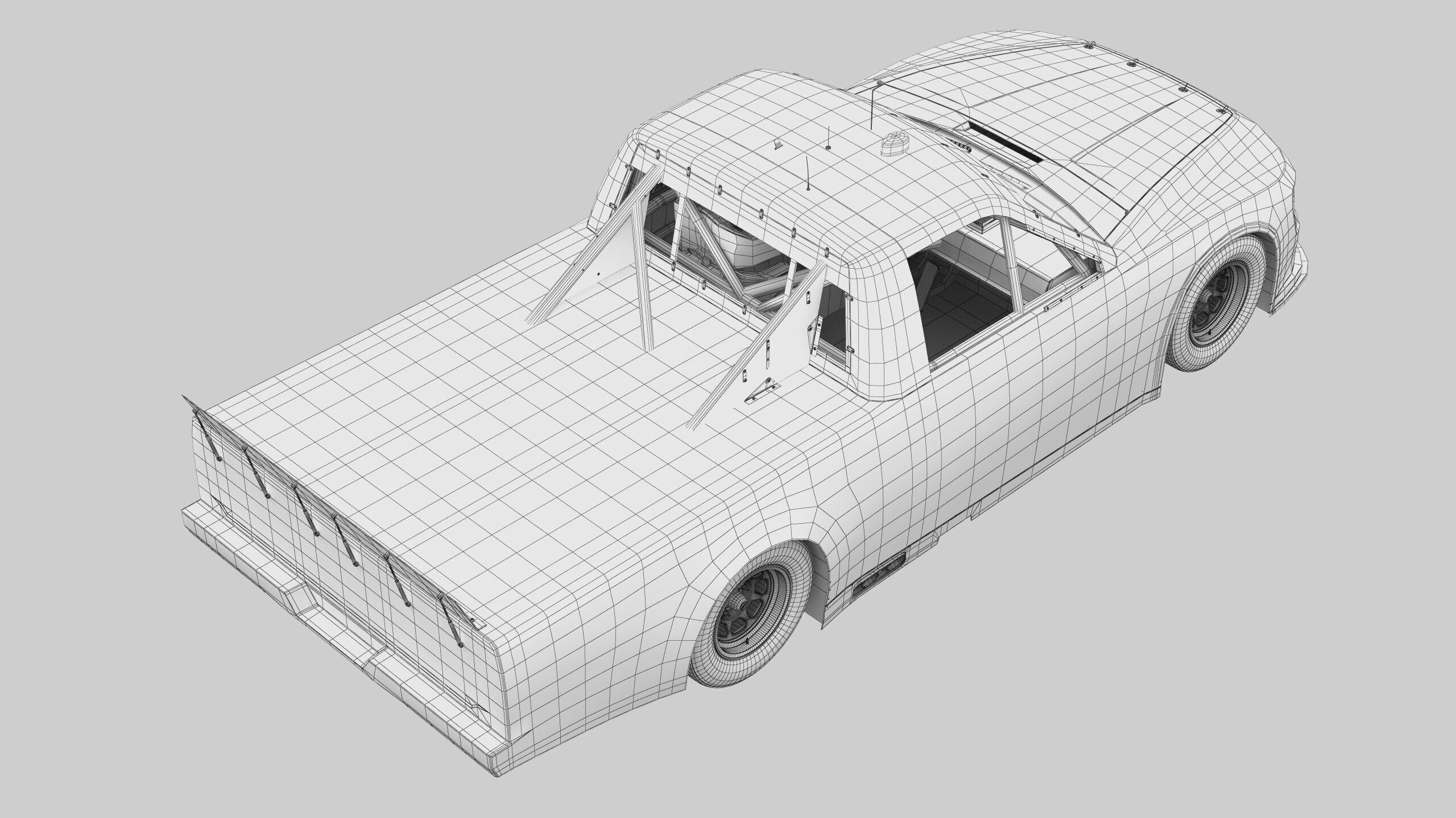Truck Nascar F-150 2025 Template 3D model_21