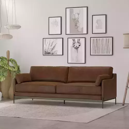 Gibson Leather Sofa