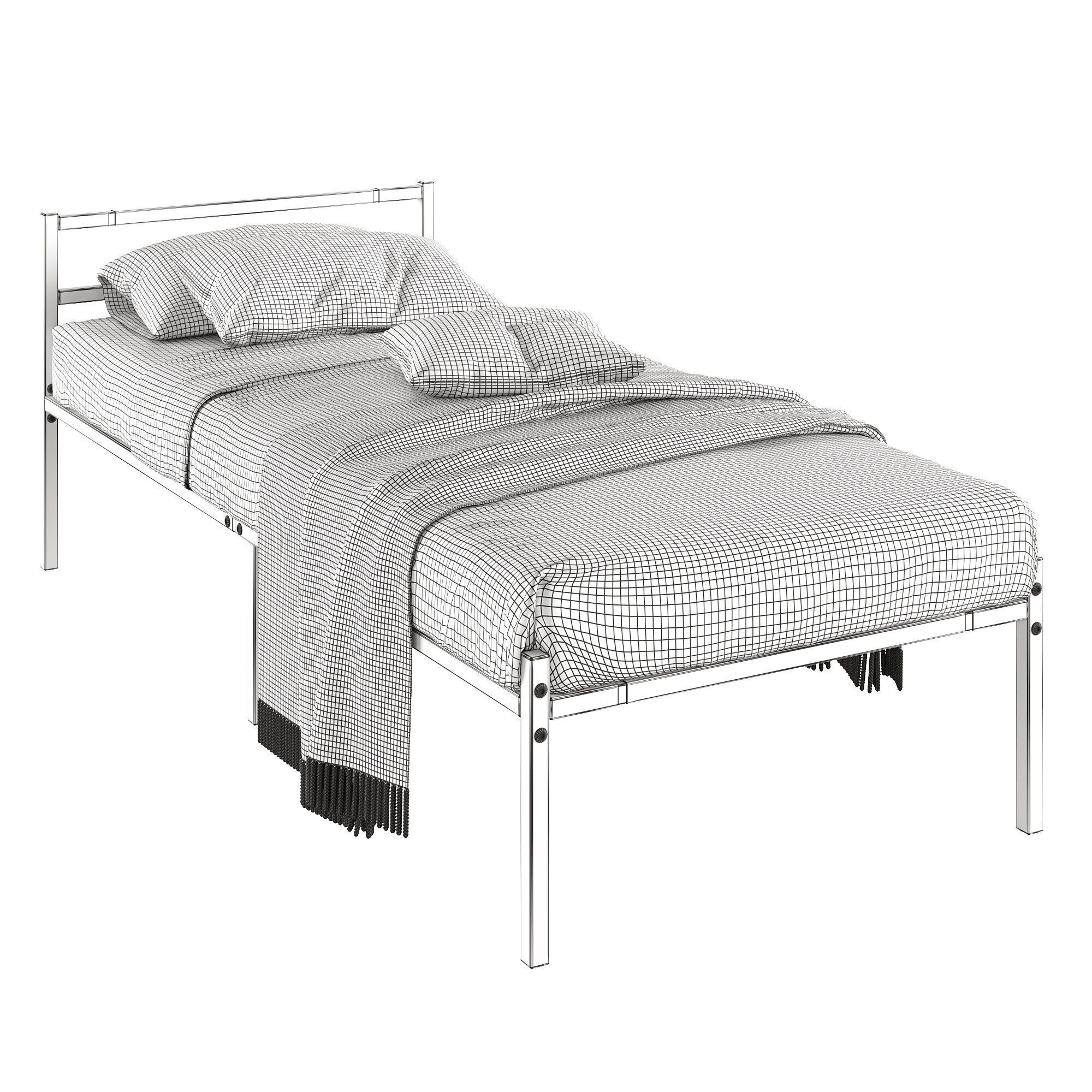 Loft Compact Bed  3D model_3