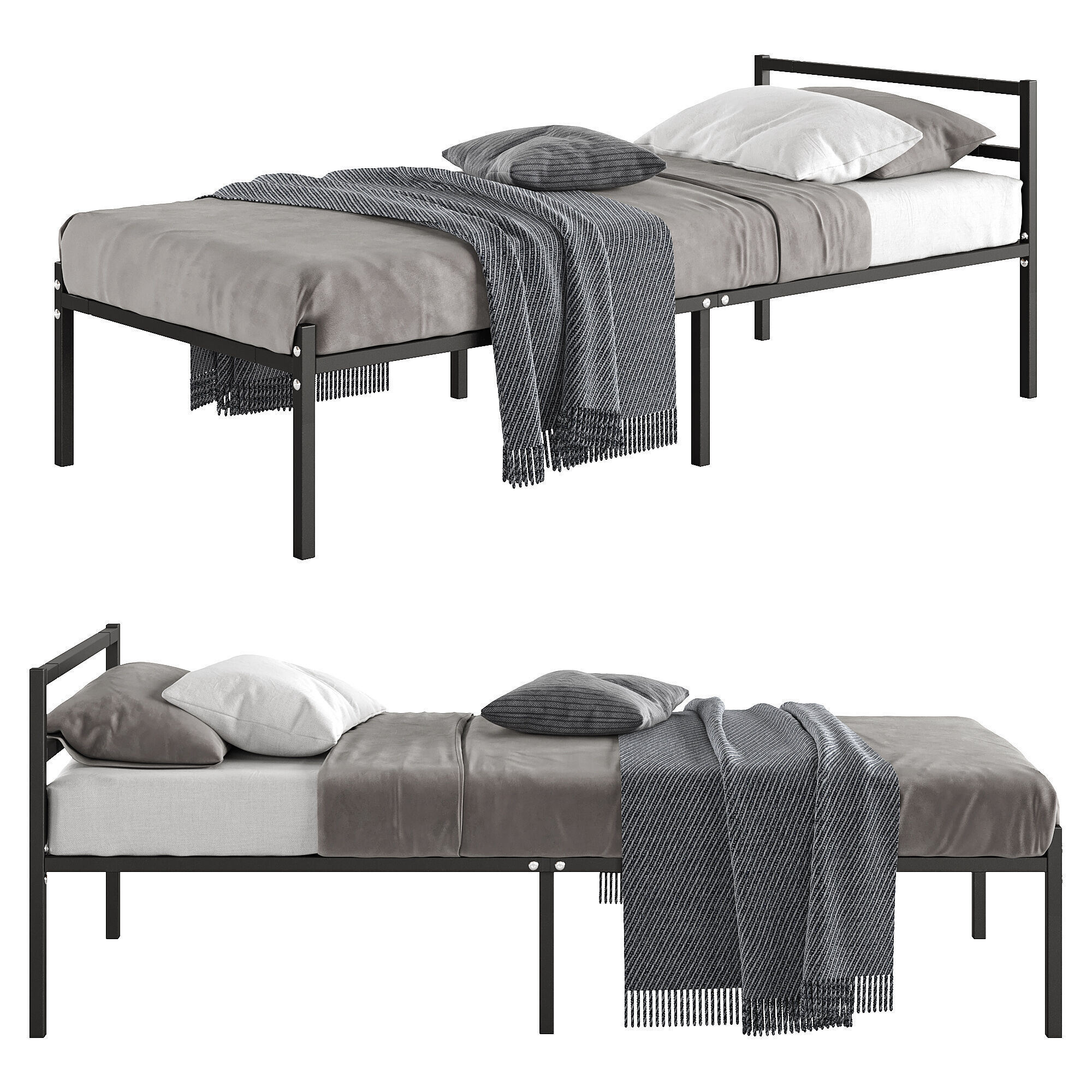 Loft Compact Bed  3D model_6