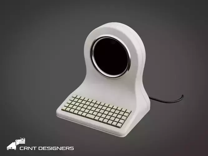 Desktop Terminal - Retro Computer 3D model