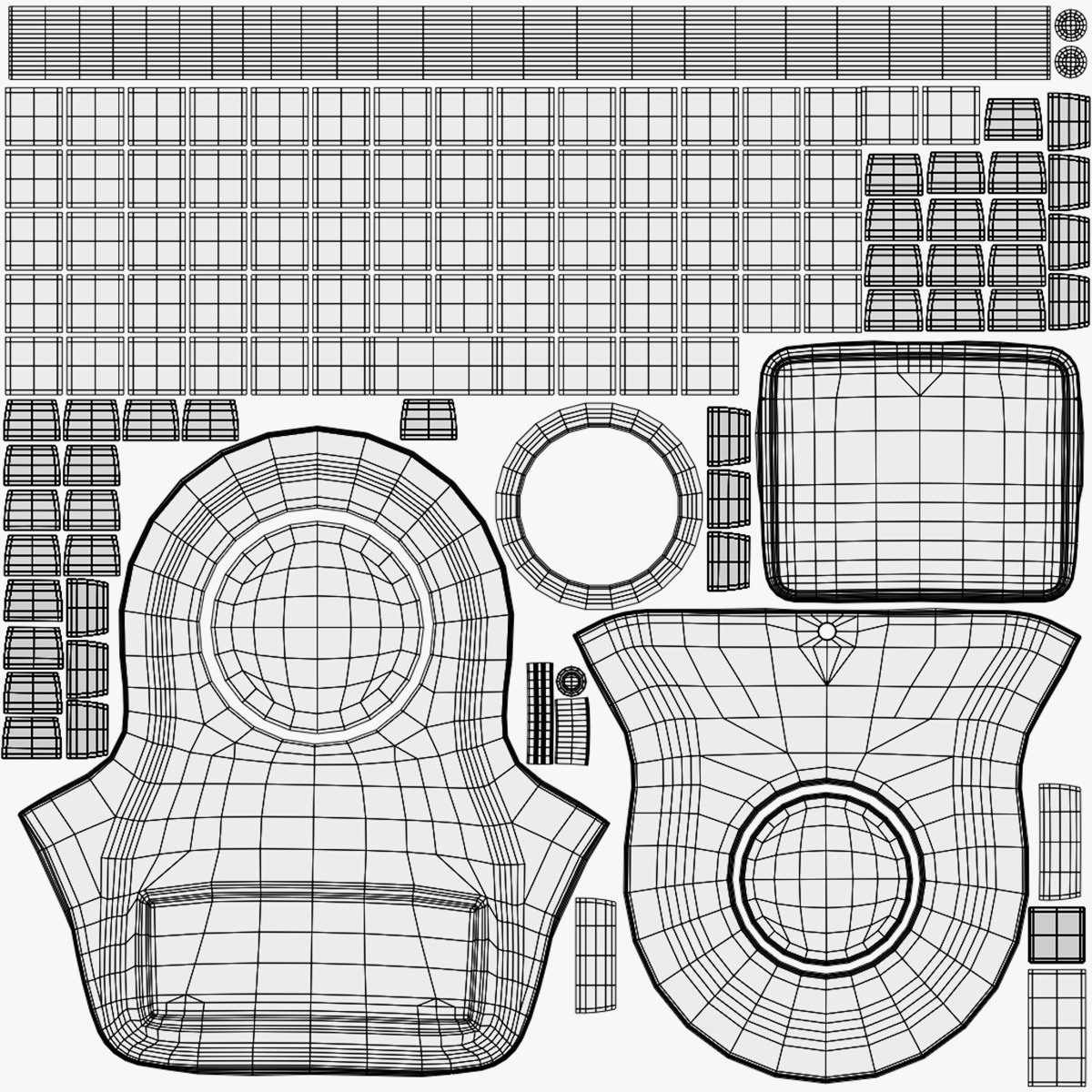 Desktop Terminal - Retro Computer 3D model_14
