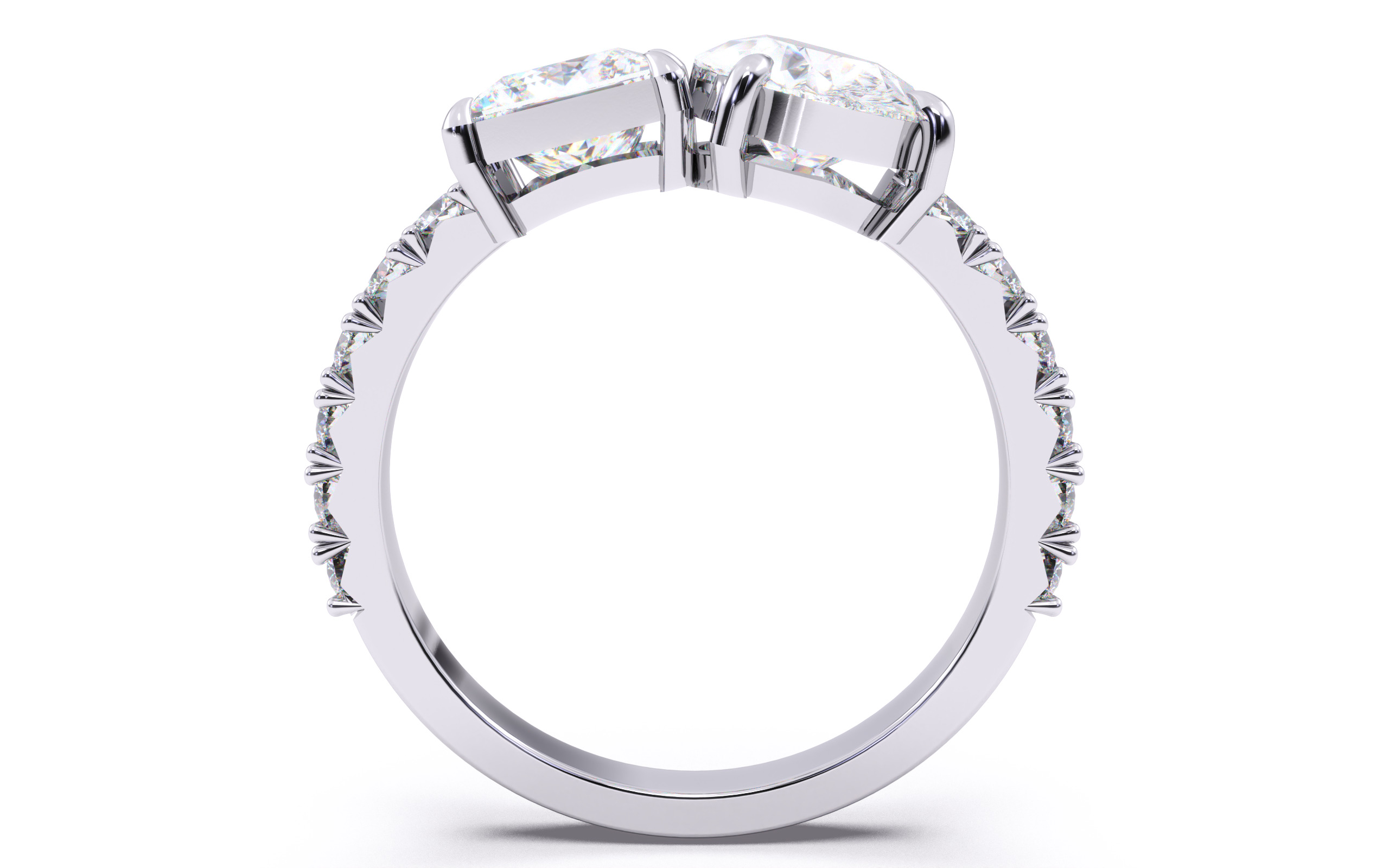 Toi et Moi Ring 360 animation renders 3dm stl details 3D print model_13