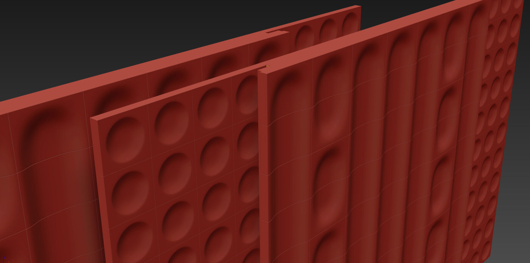 Decorative V23 Wall Panels 3D model_10