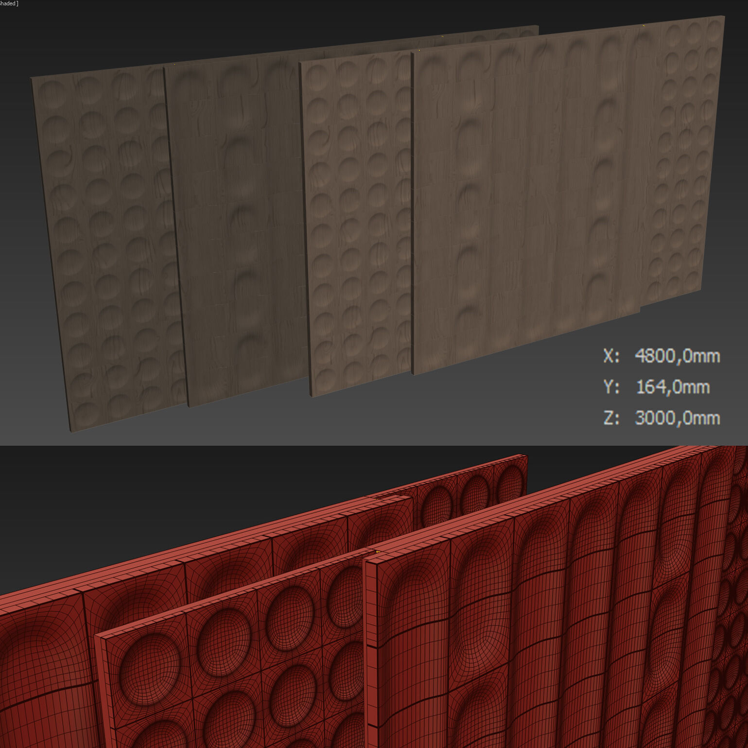 Decorative V23 Wall Panels 3D model_5