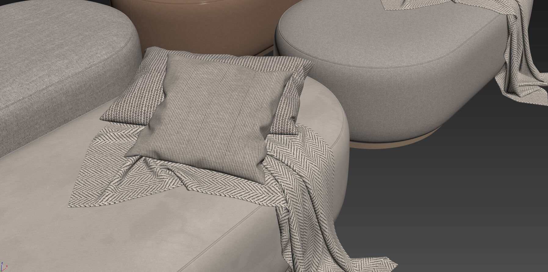 Hamilton Ottoman By Verellen 3D model_18