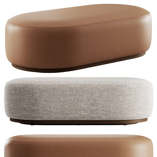 Hamilton Ottoman By Verellen 3D model 4