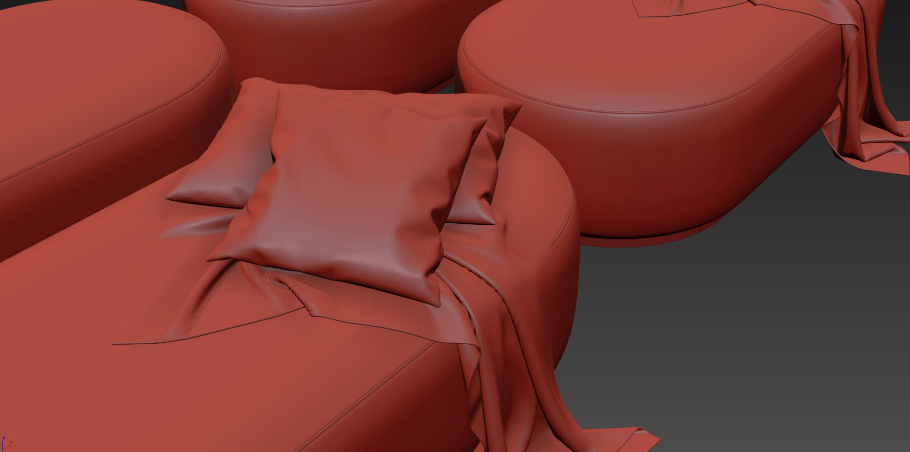 Hamilton Ottoman By Verellen 3D model_19