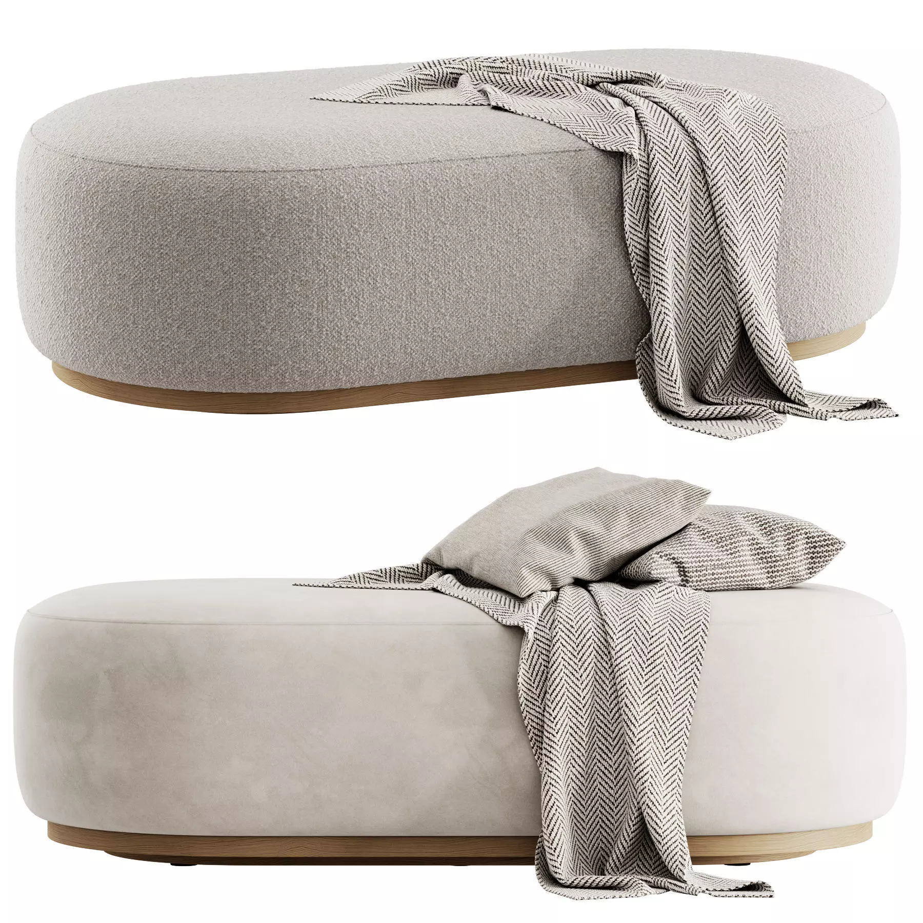 Hamilton Ottoman By Verellen 3D model_0