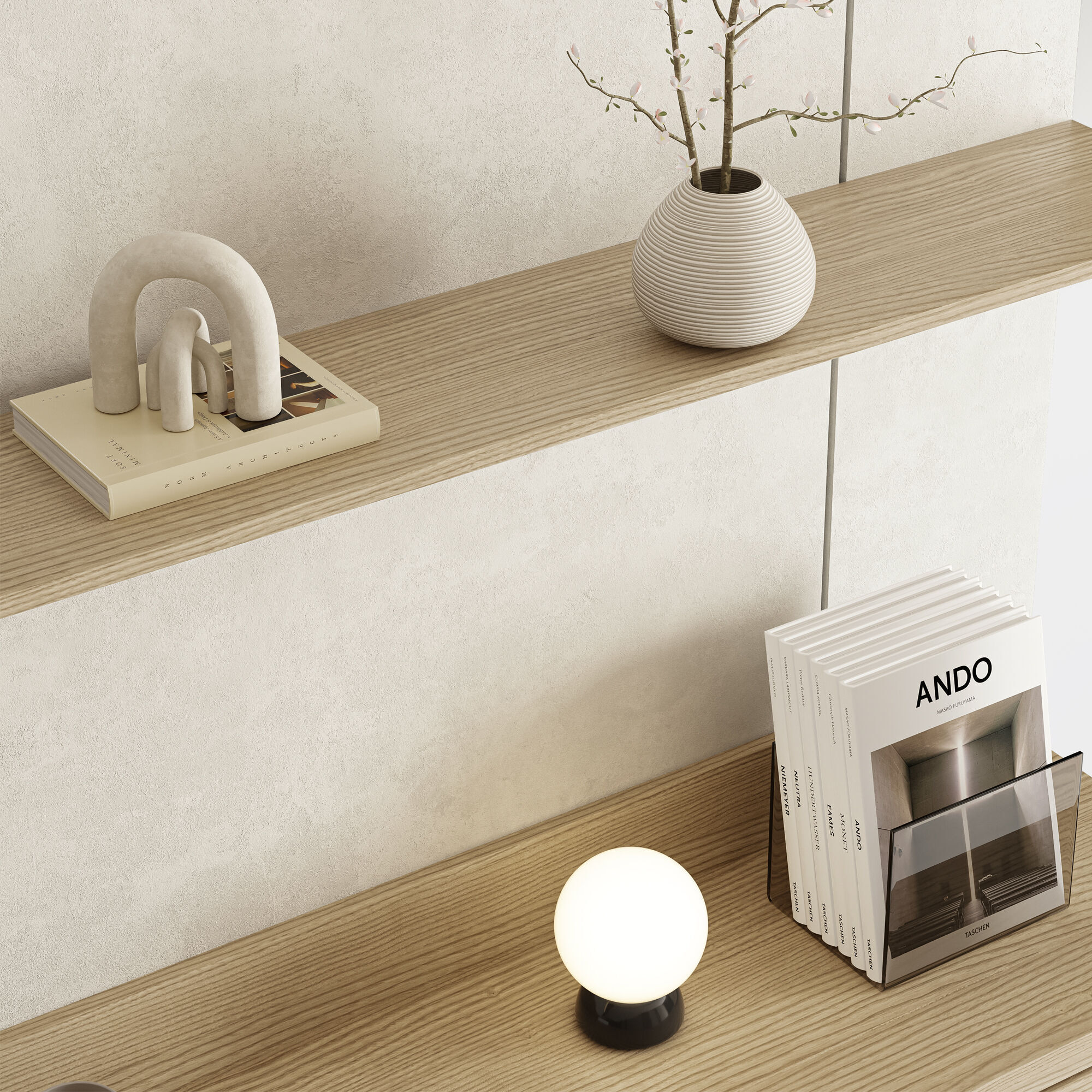 Bedroom Furniture Composition 16 3D model_3