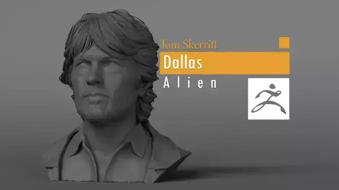Tom Skerritt - Dallas - Alien 3D print model