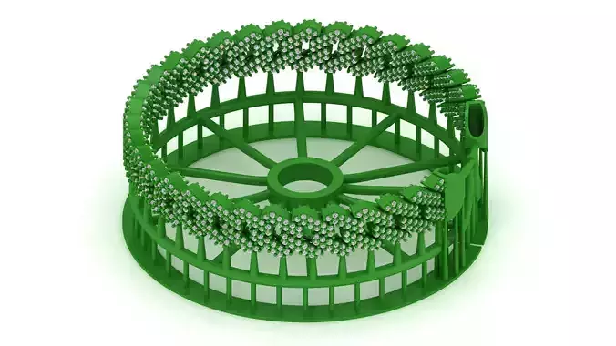 1 2 MM DIAMOND SPIRAL 3D CUBAN BRACELET OR CHAIN OR NECKLACE  3D print model