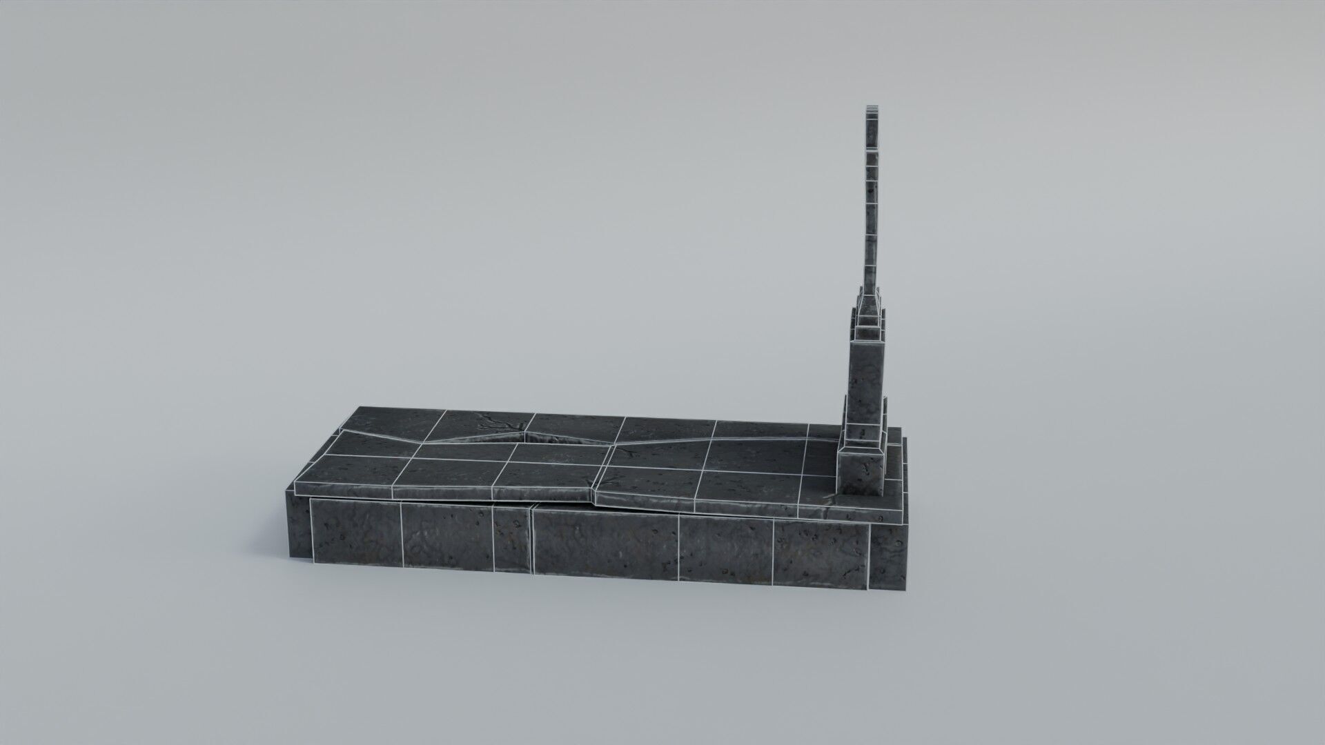 Grave 3 Low-poly 3D model_27