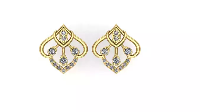 diamond stud earring