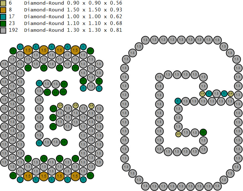 Custom Initial A to Z Letter Diamond Ring - Alphabet Rings 3D print model_16