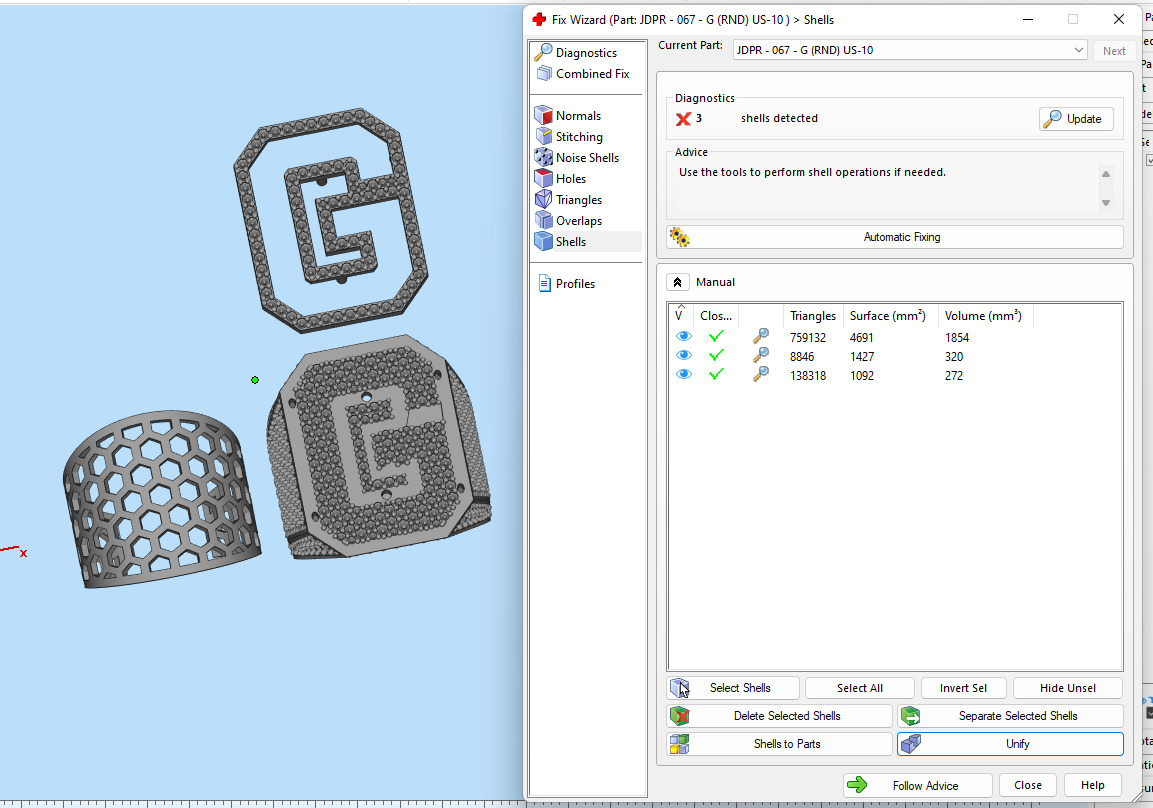 Custom Initial A to Z Letter Diamond Ring - Alphabet Rings 3D print model_19