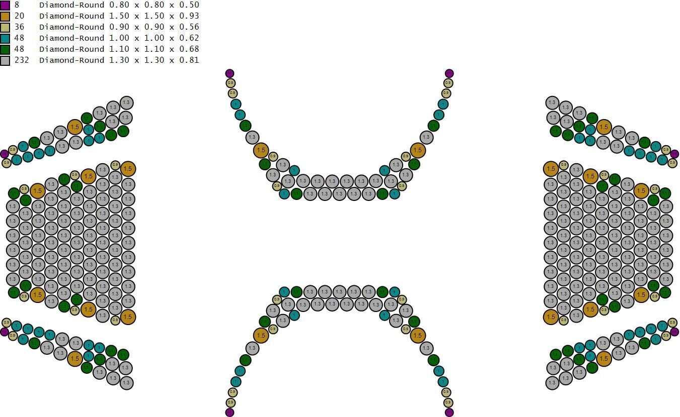 Custom Initial A to Z Letter Diamond Ring - Alphabet Rings 3D print model_17