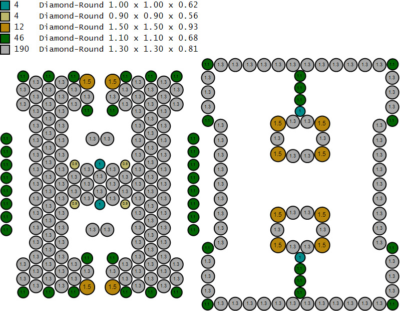 Custom Initial A to Z Letter Diamond Ring - Alphabet Rings 3D print model_16