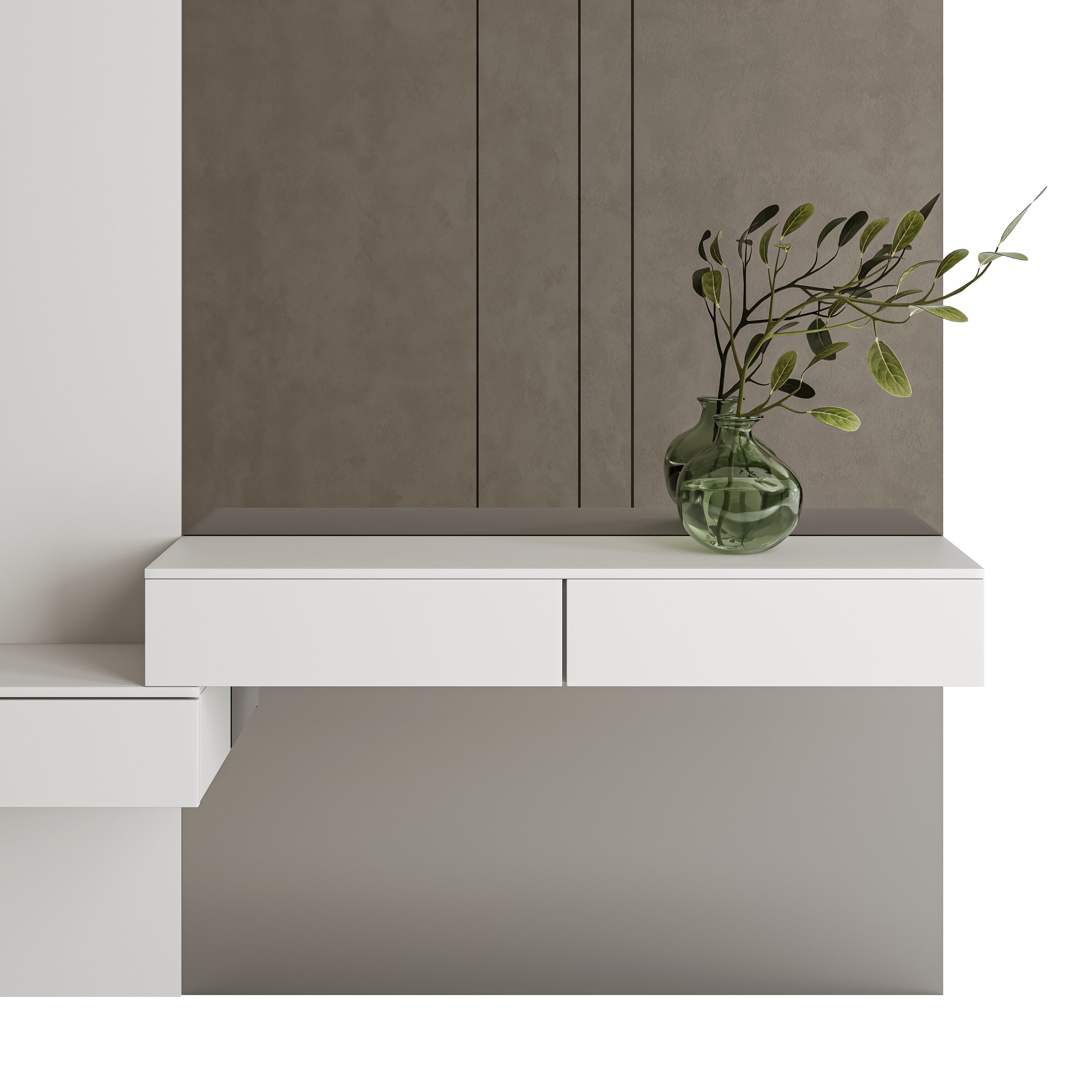 Bedroom Furniture Composition 17 3D model_1