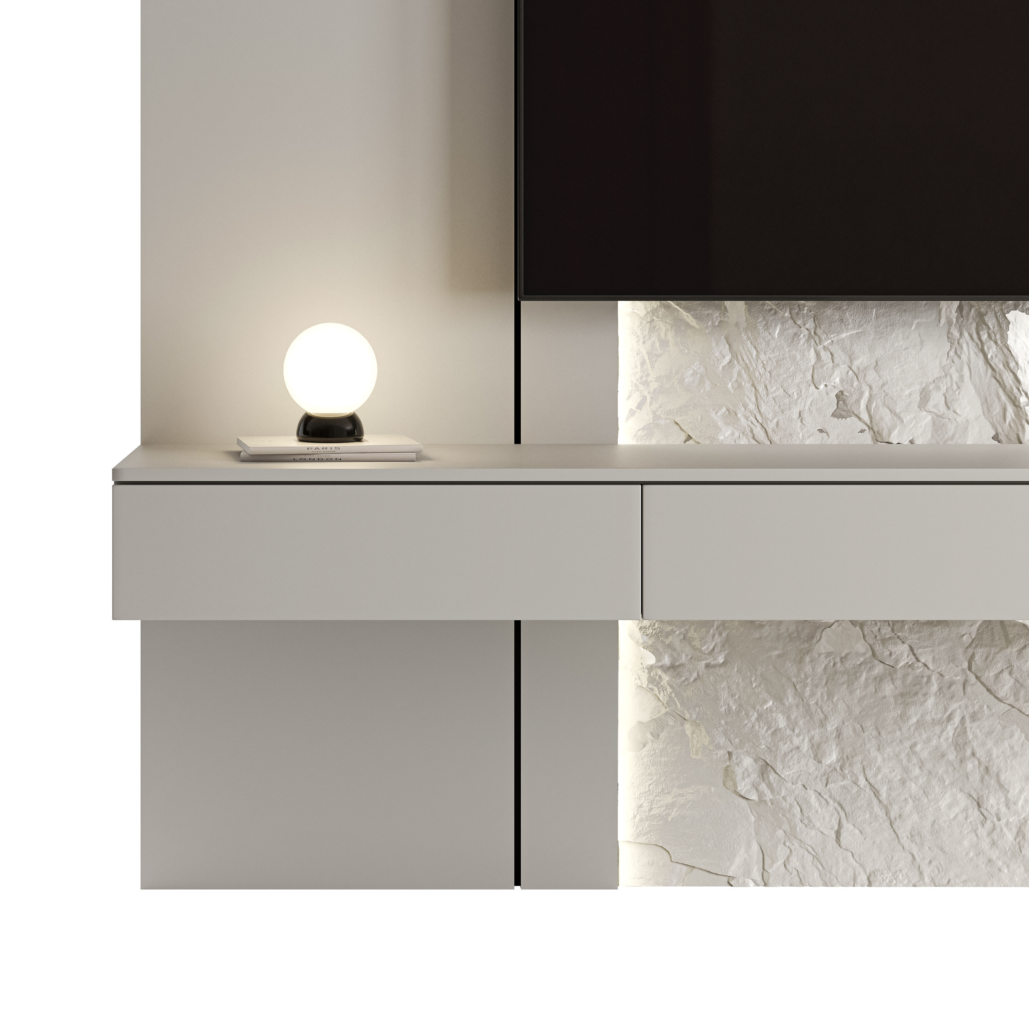 Bedroom Furniture Composition 17 3D model_3