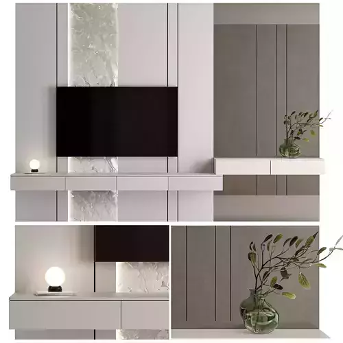 Bedroom Furniture Composition 17 3D model