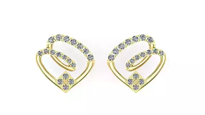 Diamond stud earring