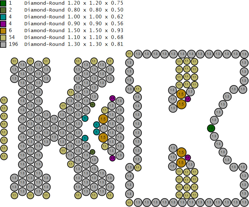 Custom Initial A to Z Letter Diamond Ring -  Alphabet Rings 3D print model_16