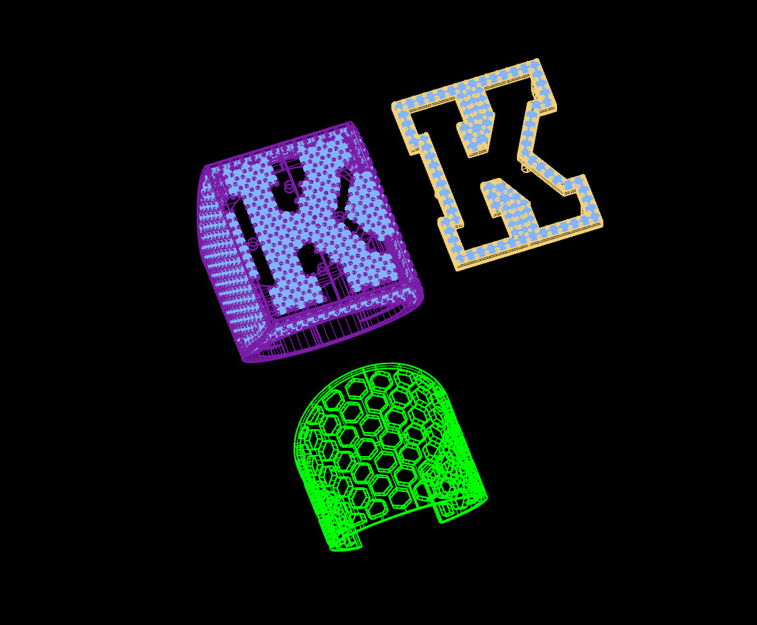 Custom Initial A to Z Letter Diamond Ring -  Alphabet Rings 3D print model_15