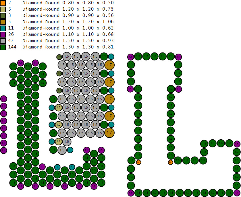 Custom Initial A to Z Letter Diamond Ring -  Alphabet Rings 3D print model_16