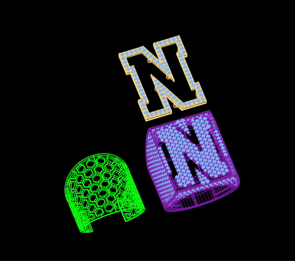 Custom Initial A to Z Letter Diamond Ring -  Alphabet Rings 3D print model_15