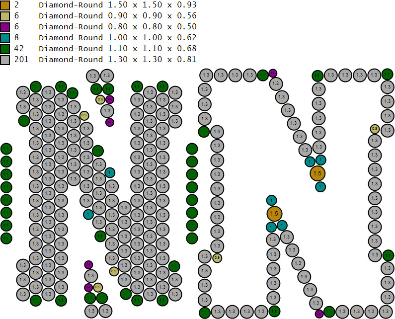 Custom Initial A to Z Letter Diamond Ring -  Alphabet Rings 3D print model_16