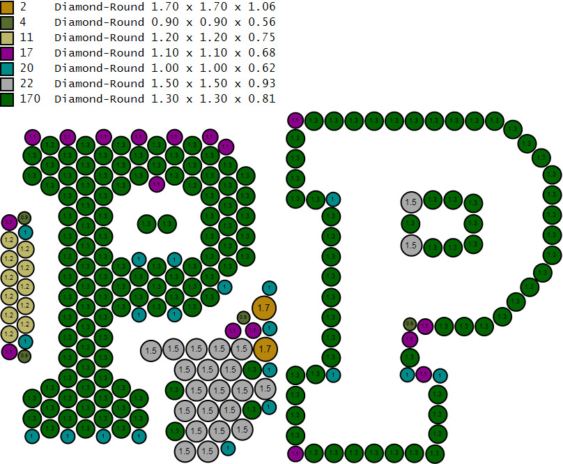 Custom Initial A to Z Letter Diamond Ring - Alphabet Rings 3D print model_17