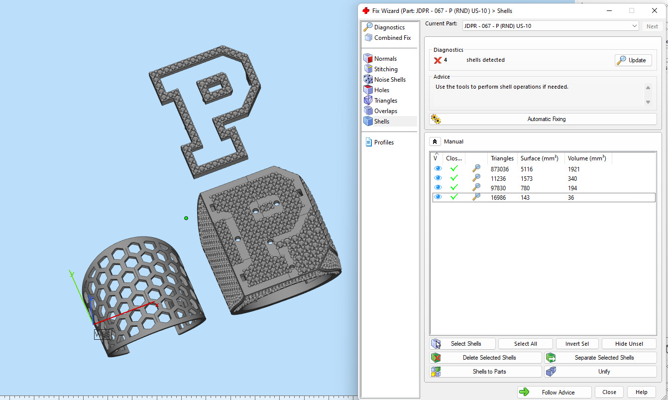 Custom Initial A to Z Letter Diamond Ring - Alphabet Rings 3D print model_20