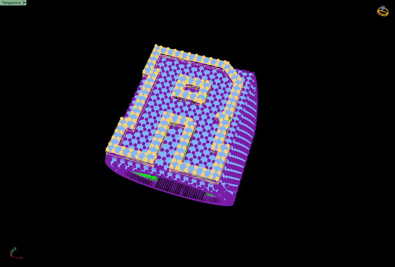 Custom Initial A to Z Letter Diamond Ring -  Alphabet Rings 3D print model_14