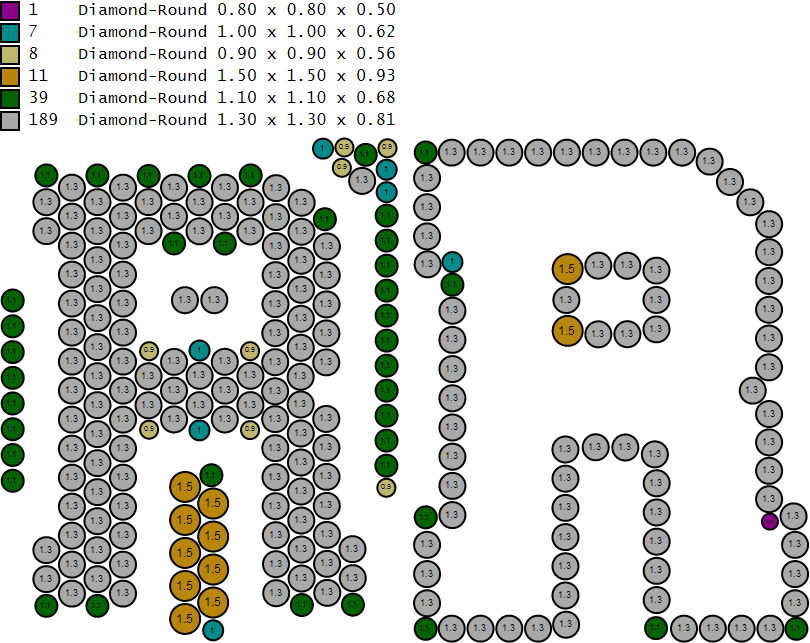 Custom Initial A to Z Letter Diamond Ring -  Alphabet Rings 3D print model_17