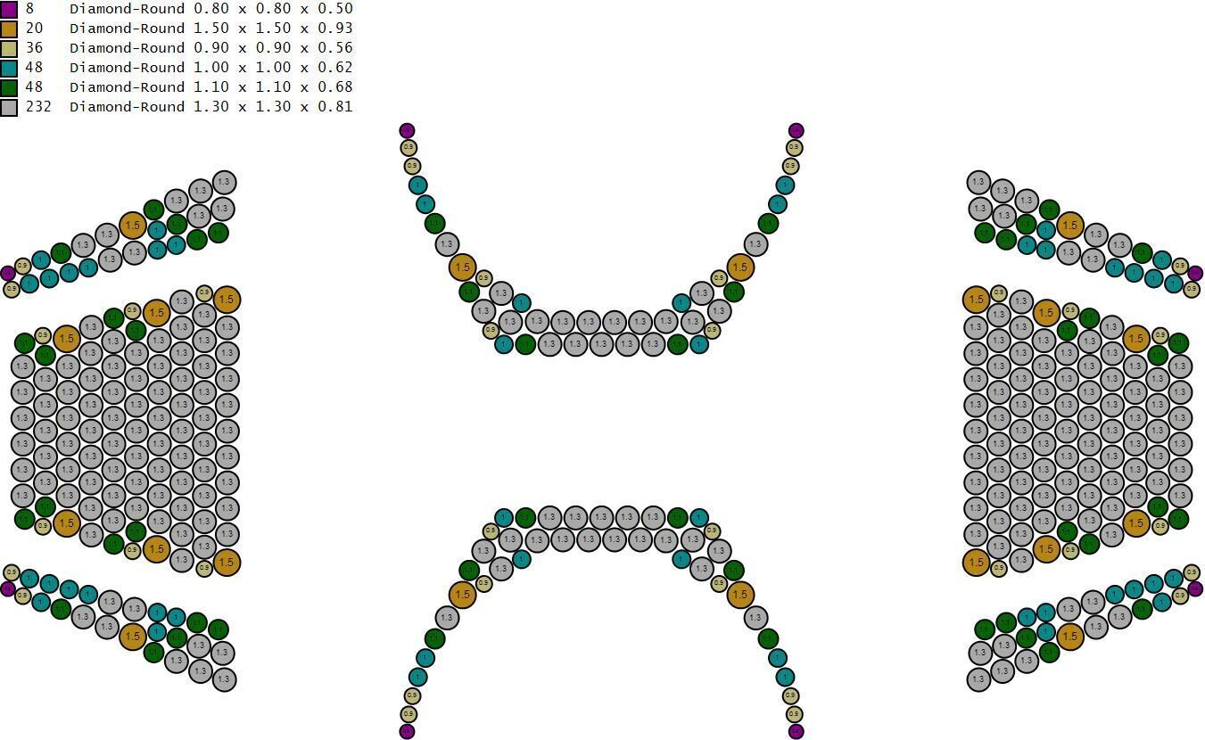 Custom Initial A to Z Letter Diamond Ring - Alphabet Rings 3D print model_18