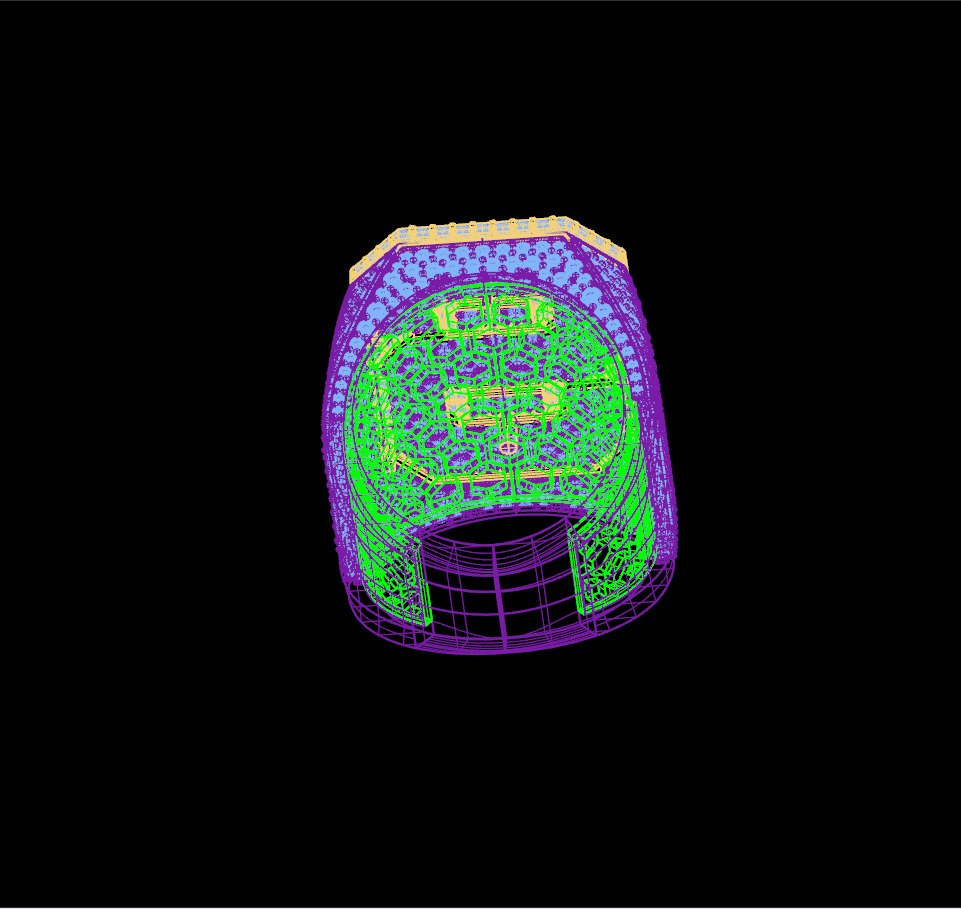 Custom Initial A to Z Letter Diamond Ring - Alphabet Rings 3D print model_15