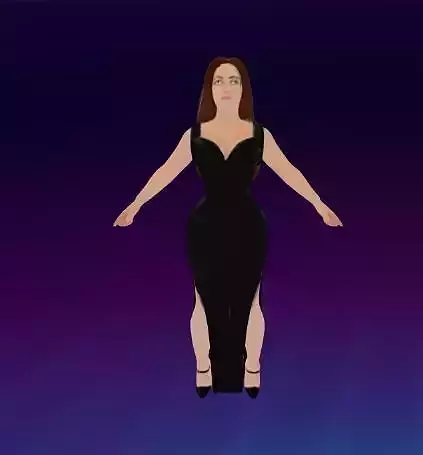 Eliza- The Hot Woman Model 3D model