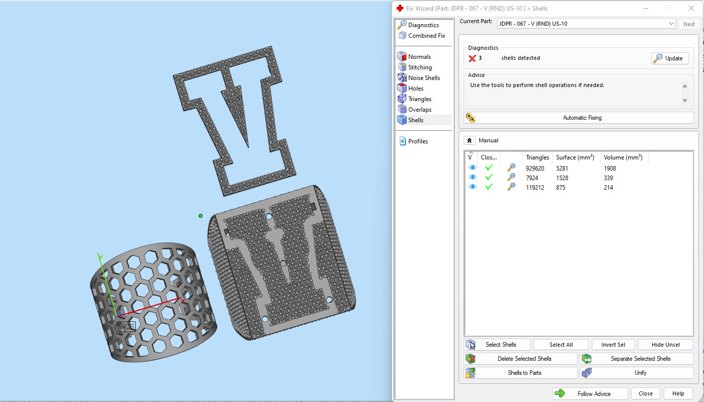 Custom Initial A to Z Letter Diamond Ring -  Alphabet Rings 3D print model_19