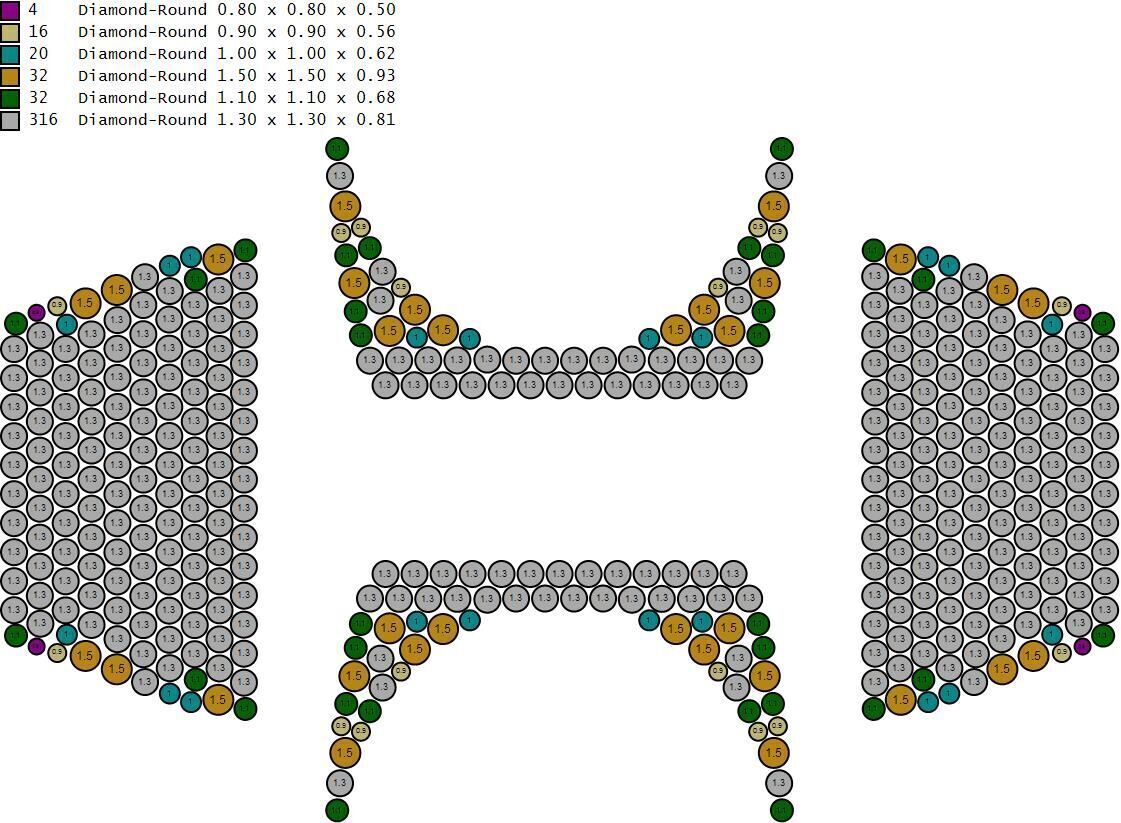 Custom Initial A to Z Letter Diamond Ring -  Alphabet Rings 3D print model_18