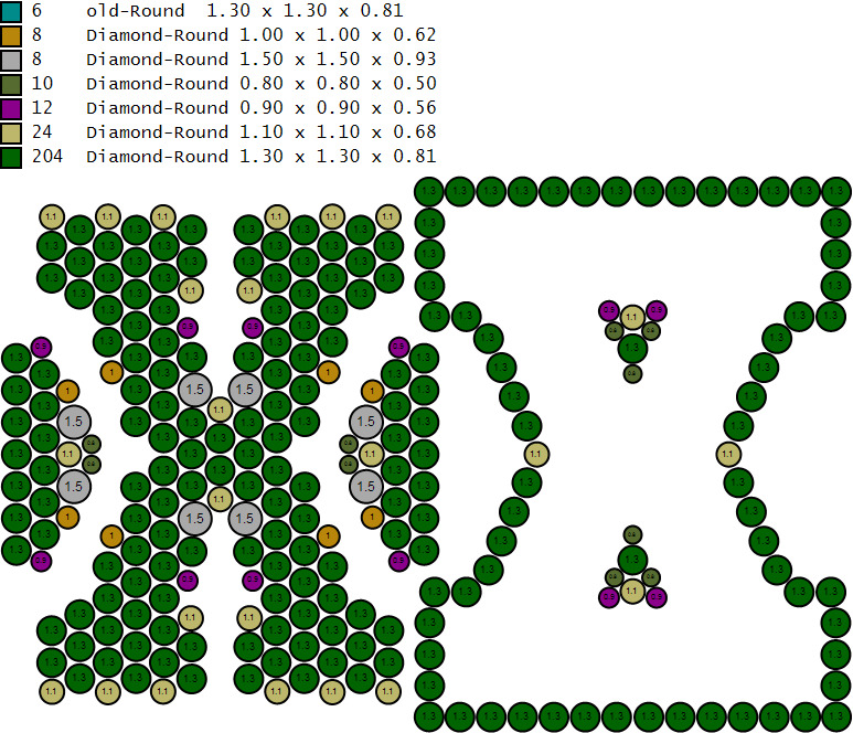 Custom Initial A to Z Letter Diamond Ring - Alphabet Rings 3D print model_17