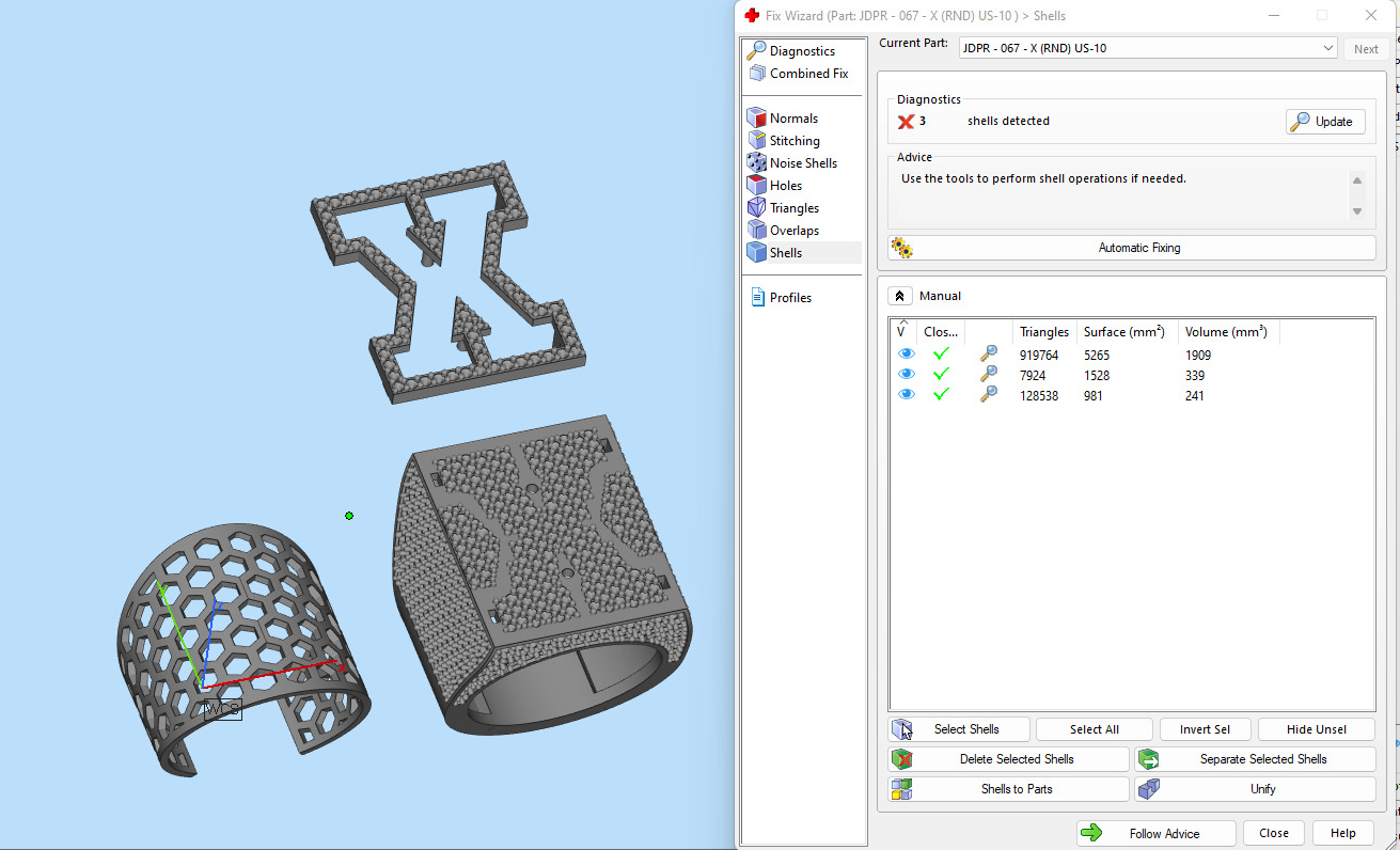 Custom Initial A to Z Letter Diamond Ring - Alphabet Rings 3D print model_19