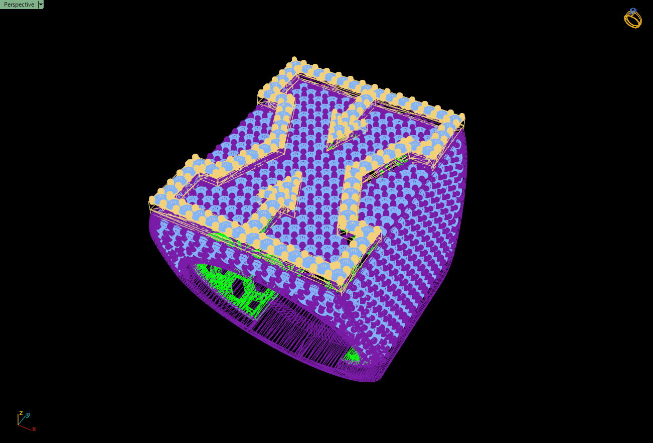 Custom Initial A to Z Letter Diamond Ring - Alphabet Rings 3D print model_14