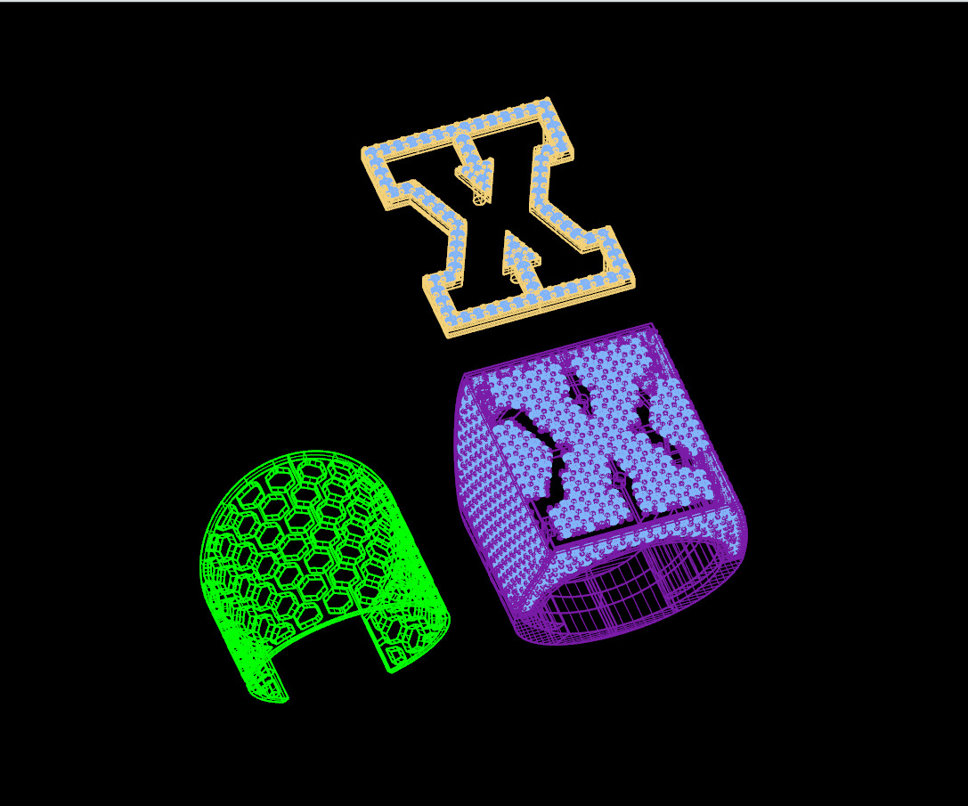 Custom Initial A to Z Letter Diamond Ring - Alphabet Rings 3D print model_16